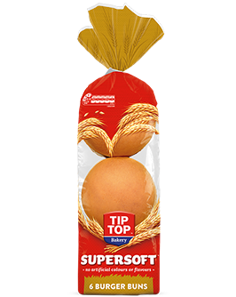Supersoft White Burger Buns 6 Pack